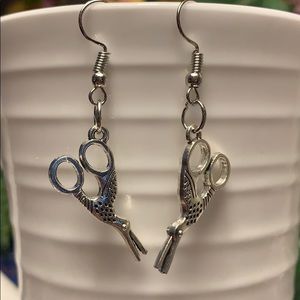 Vintage Style Scissor Dangling Earrings